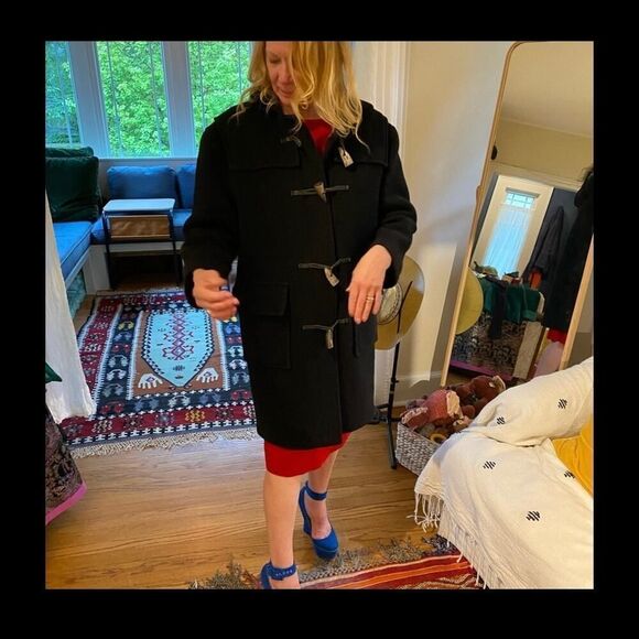 Vintage Burberry Wool Blend Duffle Coat - Picture 10 of 10